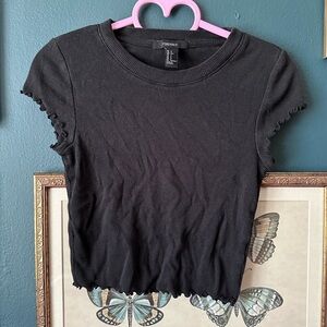 lettuce trim crop top